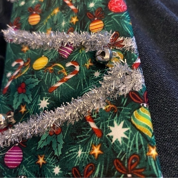 Noel Holiday Collection Deck The Halls Ugly Christmas Tie - Picture 2 of 5